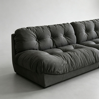 Ensemble de canapés Yunduo, style moderne carré, pour salon, petit appartement, deux places, décontracté, luxe léger, style crème tendance