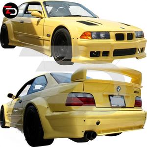 Kit carrosserie large <span class=keywords><strong>GT500</strong></span> : Pare-chocs avant, ailes, jupes latérales, pare-chocs arrière, passages de roues arrière pour BMW Série 3 E36 2 portes 1991 à 1998 - Product Image 4