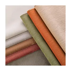 2024 Imitation flocage tissu ombre écraser imperméable 100% polyester velours tapisserie d'ameublement canapé tissu - Product Image 1