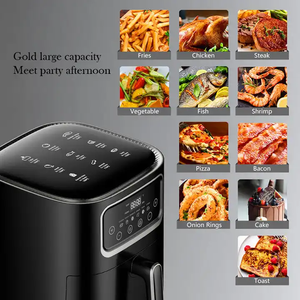 Venta caliente 10L Silver Crest Freidoras de aire Electrodomésticos de cocina Pantalla digital Freidora de aire Freidoras de aire inteligentes profundas eléctricas sin aceite - Product Image 6