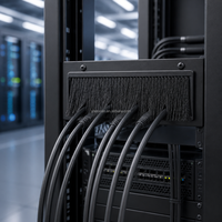 Bande de brosse d'entrée de câble pour la gestion des fils dans les racks de serveurs, anti-poussière, garde les armoires propres, outils de nettoyage
