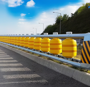 Barrera de Seguridad Vial Rotatoria Anticollisión de Poliuretano Roadsafe 2026, Sistema de Barrera de Protección con Rodillos de Cubo de EVA - Product Image 3