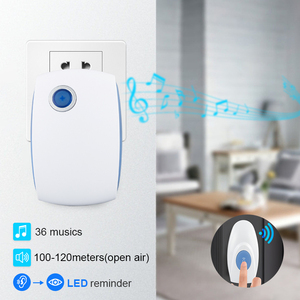 36 musique sécurité <span class=keywords><strong>batterie</strong></span> étanche 12v dc bienvenue maison cloche sonnerie sans fil sonnettes bouton 1 2 3 récepteurs sans fil <span class=keywords><strong>sonnette</strong></span> de porte - Product Image 3