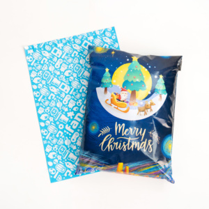 Christmas Festival Full Printing Pants Clothing Biodegradable Custom Printed Poly Mailer Shipping Packaging Mail Bags - Product Image 1