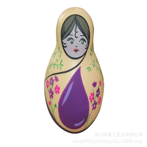 Pu Foam Russian Doll Shape Fidget Toy For Kids 2 4 Years Unisex High <b>Rebound</b> Gift - Product Image 1