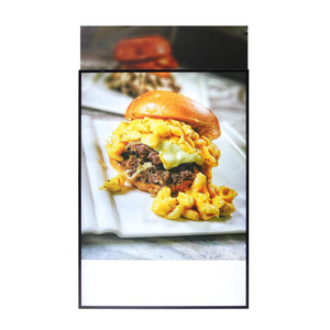 A1 A2 A3 A4 Ultra Thin Light Box Photo Frame Poster Aluminum restaurant menu board temper glass led light box