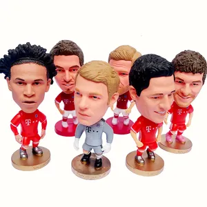 Custom Wholesale Plastic PVC Toy Football Players Figures Custom 3D Soccer Player Action Figures Anime Figure