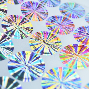 Custom High Quality <strong>Glossy</strong> <strong>Vinyl</strong> Holographic Waterproof Security <strong>Adhesive</strong> <strong>Stickers</strong> for Consumer Electronics Packaging Labels - Product Image 4