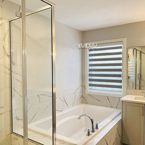 <span class=keywords><strong>Tende</strong></span> a Rullo Zebra Manuali di Alta Qualità, Doppio Strato Giorno/Notte, <span class=keywords><strong>Tende</strong></span> Oscuranti per Finestre del Bagno, <span class=keywords><strong>Bianche</strong></span> - Product Image 3