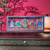 Cadre de sculpture 3D en papier écologique avec boîte à ombre, acrylique haute transparence, art de découpe de papier 3D en boîte lumineuse