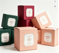 Boîte de luxe pour bougies, emballage personnalisé pour bougies, boîte cadeau pour bougies