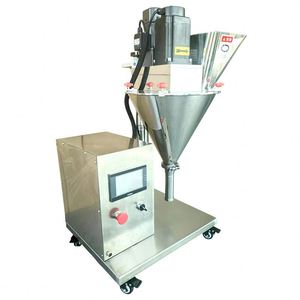 Distributeur de poudre semi-automatique, remplisseur à vis sans fin, machine de remplissage de poudre sèche avec alimentateur à vis, micro-<span class=keywords><strong>doseur</strong></span> manuel pour bouteille et sac - Product Image 4