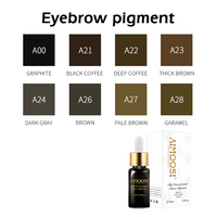 Pigments de microblading AIMOOSI 15ml, couleur de tatouage PMU organique pour machines à polissage complet et semi-complet