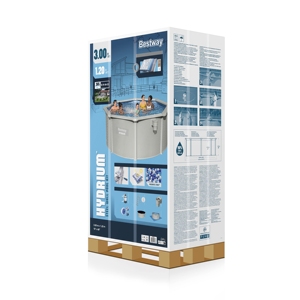 Bestway 56566 Piscines de Jardin <span class=keywords><strong>Piscine</strong></span> Extérieure Mur d'Acier Hors Sol <span class=keywords><strong>Piscine</strong></span> Ronde 3.05 m X 1.22 m - Product Image 6