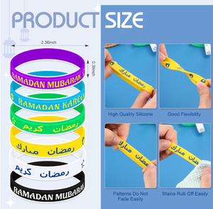 <span class=keywords><strong>Eid</strong></span>/ramadan Mubarak สายรัดข้อมือซิลิโคนป้ายดินสอสติกเกอร์มุสลิมอุปกรณ์สำหรับของขวัญสำหรับผู้ใหญ่เด็ก - Product Image 5