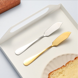Espátula de Acero Inoxidable Dorada y Plateada para Mantequilla, Crema de Queso, Mermelada, Pan y Desayuno - Utensilio de Cocina - Product Image 4