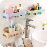 Étagères de salle de bain étagère sans perçage accessoires de salle de bain support de rangement de douche organisateur de cuisine cadre d'angle de poinçon de salle de bain