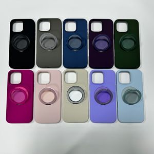 Sottile custodia protettiva in Silicone magnetico per ricarica Wireless con supporto ad anello per iPhone 12 13 14 15 16 17 Pro <span class=keywords><strong>Max</strong></span> - Product Image 3