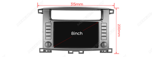 Radio Multimedia Estéreo Android MEKEDE con Carplay y Android Auto GPS para Toyota <span class=keywords><strong>Land</strong></span> <span class=keywords><strong>Cruiser</strong></span> <span class=keywords><strong>100</strong></span> LC100 de 8 Pulgadas, 1998-2007 - Product Image 6