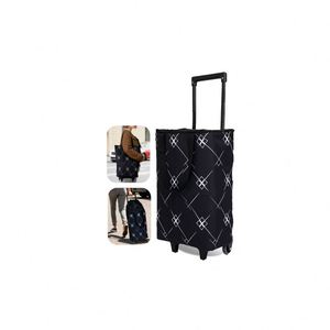 Sac de courses à roulettes réutilisable en PP personnalisé, imperméable, avec fermeture éclair, pour hommes et femmes, logo personnalisable - Product Image 1