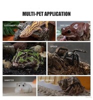 Boîte en plastique transparente pour reptiles avec fermeture à bouton, habitat de luxe pour l'élevage des crabes ermites, OEM
