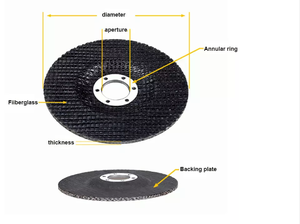 ล้ออะลูมิเนียมออกไซด์แบบกด T27 125มม. MOQ ต่ำประสิทธิภาพสูงสำหรับการบดพื้นผิว - Product Image 6