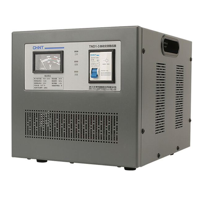 Tnd1-3 Automatic Voltage Regulator Stabilizer Single-Phase SVC for 50Hz AC Frequency