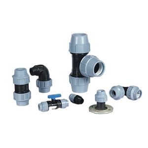 PP Plastic Pipe Fittings Female tee coupling end cap plug elbow