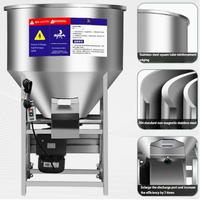 Mélangeur d'agitateur d'acier inoxydable de catégorie alimentaire d'alimentation automatique de petite entreprise pour l'engrais de poudre de granule d'alimentation de graine 220v nouveau