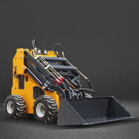 Mini-chargeuse compacte articulée CE EPA pour usage domestique, avec moteur diesel Briggs & Stratton et pompe Eaton, faible encombrement