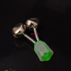 Alarme de pêche en spirale, en plastique vert et en acier inoxydable, dispositif d'alerte portable pour canne à pêche en plein air, pour matériel de pêche - Product Image 2