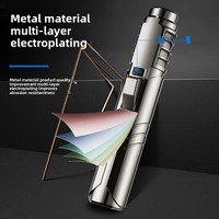 Pistolet de pulvérisation métallique haute température coupe-vent compact pour la cuisine domestique, l'extérieur et la moxibustion – Briquet créatif et portable