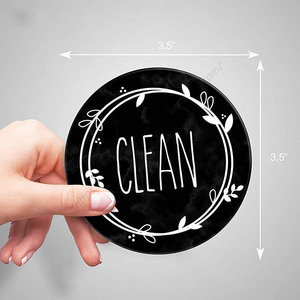 Vente en gros DD1065 – Indicateur magnétique double face pour lave-vaisselle, gadget d'organisation de cuisine personnalisé, signe Propre/Sale pour réfrigérateur - Product Image 5