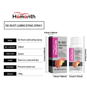 Spray anti-rouille en plastique Homonth, décapant de rouille multifonctionnel, huile anti-corrosion, lubrifiant, nettoyant, sans traces, faible odeur - Product Image 2