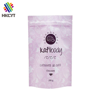 Emballage de sels de bain imprimés personnalisés mats sac en plastique à fermeture éclair sel de bain café gommage du corps pochette debout avec fermeture éclair