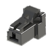 Connecteur de fil électrique noir à une rangée 1 circuit à pas de 10.16mm