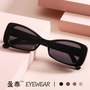 แว่นตา แว่นกันแดด UV400 กรอบพลาสติก แฟชั่นผู้หญิง สไตล์ - Product Image 2
