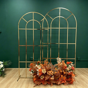 Arco de Metal Dorado Ajustable DKB para Bodas al Aire Libre, Decoración Elegante para Bodas con Arreglo Floral para Fondo de Fiesta - Product Image 1