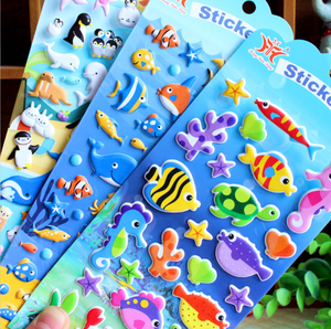 Мультяшные животные 3D Милые пышные наклейки премия детские наклейки - Product Image 3