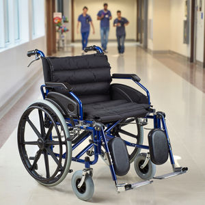 Aolike ALK951BC, silla de ruedas Manual de acero funcional directa de fábrica, capacidad de peso rosa, 125kg, reposapiés elevado <span class=keywords><strong>Saet</strong></span> 56cm más ancho - Product Image 5