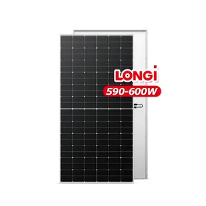 Longi mono Hi MO X6 LR5 72HTH panneaux solaires demi-coupés 600watts stock eu panneau solaire 590w 595w fabriqué en chine