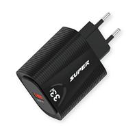 Colokan AS EU 33W Pengisi Daya Cepat Ponsel QC3.0 USB Pengisi Daya Cepat Dengan Kabel Tipe C 33W Pengisi Daya Cepat Adaptor Daya USB