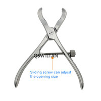 Forceps de réduction à phalanges dentées en acier inoxydable, autoclavables, forceps de maintien osseux, instruments d'orthopédie vétérinaire