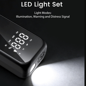 Compresseur d'air multifonctionnel pour pneus, idéal pour voiture, moto et vélo en cas d'urgence - Product Image 4