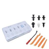 HE26 100 pièces Kit de clips automobiles en plastique pour voiture, ensemble combiné de fixations