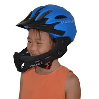 गर्म बिक्री EPS फोम Integrally ढाला खेल सुरक्षा बच्चे हेलमेट 13 हवा Vents वियोज्य बच्चों हेलमेट पूरा चेहरा डाउनहिल हेलमेट