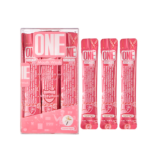 ONE Bâtonnets de bain de bouche jetables portables, saveurs vanille menthe, sans alcool, <span class=keywords><strong>anti</strong></span>-<span class=keywords><strong>mauvaise</strong></span> <span class=keywords><strong>haleine</strong></span>, 12ml*20 en boîte PVC - Product Image 1
