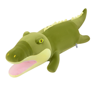 Peluche <span class=keywords><strong>crocodile</strong></span> réaliste à poser, coussin long et doux, idéal pour la sieste, cadeau confortable pour la décoration de chambre d'enfant, vente en gros - Product Image 1