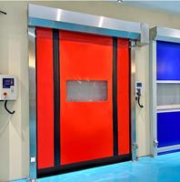 Conception de fermeture à glissière Meilleur joint Résistance à la rouille Salle blanche PVC Porte à grande vitesse Bâche Porte à glissière