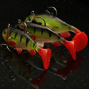 Señuelo Blando de 8cm y 16g para Pesca en Agua Dulce, Cebo de Agua Media con Patrón de Pez, Señuelos Biónicos Suaves con Forma de Pez - Product Image 3